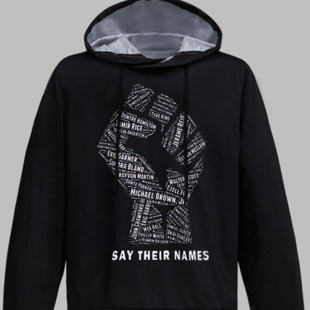 NWOT Unisex "Say Their Names" BLM Hoodie